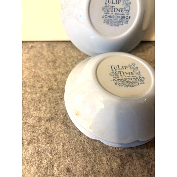 5 Vintage Johnson Brothers 5" Tulip Time Berry/Dessert Bowls  # 3025 - Picture 6 of 6